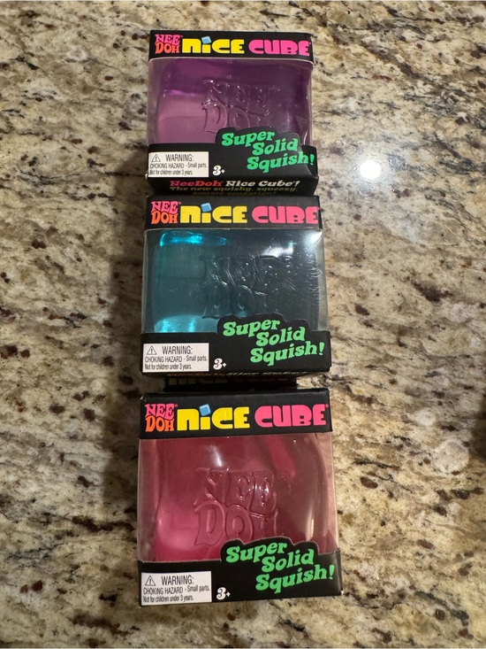 Schylling Other - **NIB Authentic NeeDoh Nice Cube Trio - Purple, Blue & Pink